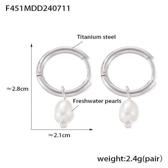 Wholesale Simple Plain Ring Earrings Set For Women Stainless Steel With 18K Real Gold Plated Electroplating Geometric Style