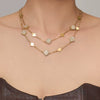 Wholesale Simple Plants Flowers Stainless Steel Jewelry Set With Pvd Real Gold Plated For Women