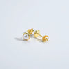 Wholesale Simple Retro Small Pearl 925 Silver Earrings For Girls With Electroplating Treatment