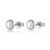 Wholesale Simple Retro Small Pearl 925 Silver Earrings For Girls With Electroplating Treatment