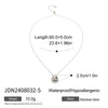 Wholesale Simple Round Stainless Steel Pendant Necklace With Electroplating For Women Geometric Style Ochain Accessories