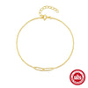 Wholesale Simple S925 Sterling Silver Clip Bracelet For Ladies With Geometric Design And Electroplating Treatment