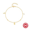 Wholesale Simple S925 Sterling Silver Geometric Stacked Wear Women's Bracelet With Electroplating Treatment