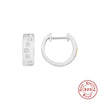 Wholesale Simple S925 Sterling Silver U Shaped Geometric Earrings With Electroplating For Women