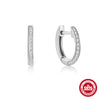 Wholesale Simple S925 Sterling Silver U Shaped Geometric Earrings With Electroplating For Women