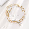 Wholesale Simple Sparkling Love Zircon Heart Pendant Bracelet Set In Alloy With Electroplating For Women