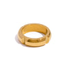 Wholesale Simple Stainless Steel Ring With Electroplating Niche Light Luxury Design Sense Unisex