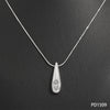 Wholesale Simple Stereo Water Drop Heart Bell Pattern Stainless Steel Titanium Steel Snake Bone Chain Necklace Earrings Set With Electroplating