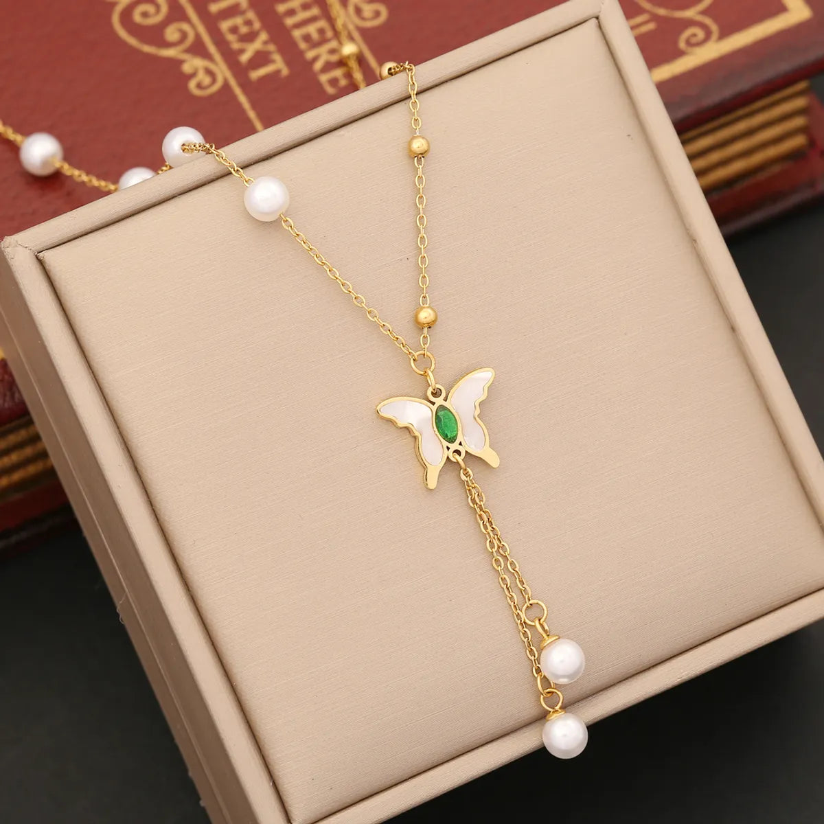 Stainless Steel 18K Gold Plated Simple Style Plating Butterfly Jewelry Set