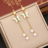 Stainless Steel 18K Gold Plated Simple Style Plating Butterfly Jewelry Set