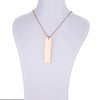 Wholesale Jewelry Simple Style Classic Style Constellation Customization Laser Engraving Titanium Steel 18K Gold Plated Pendant Necklace