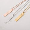 Wholesale Jewelry Simple Style Classic Style Constellation Customization Laser Engraving Titanium Steel 18K Gold Plated Pendant Necklace