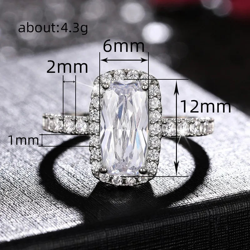 Wholesale Simple Style Classic Style Geometric Copper Inlay Zircon Rings