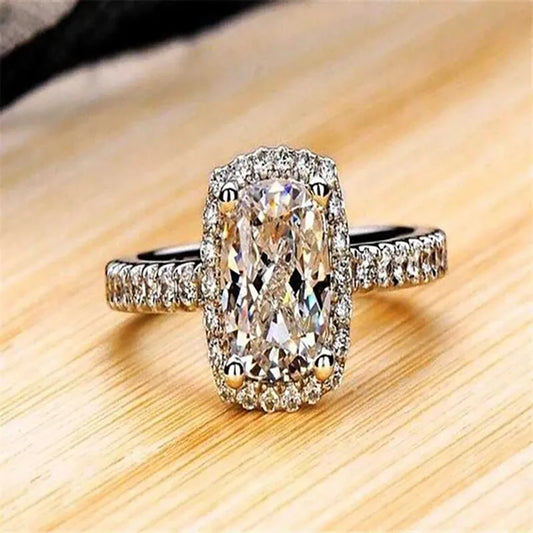 Wholesale Simple Style Classic Style Geometric Copper Inlay Zircon Rings