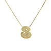 Wholesale Simple Style Classic Style Letter Copper Plating 18K Gold Plated Pendant Necklace