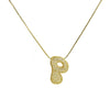 Wholesale Simple Style Classic Style Letter Copper Plating 18K Gold Plated Pendant Necklace