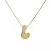 Wholesale Simple Style Classic Style Letter Copper Plating 18K Gold Plated Pendant Necklace