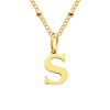 Stainless Steel Titanium Steel Simple Style Classic Style Plating Letter Pendant Necklace