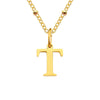 Stainless Steel Titanium Steel Simple Style Classic Style Plating Letter Pendant Necklace