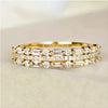 Wholesale Simple Style Classic Style Solid Color Copper Inlay Zircon Rings