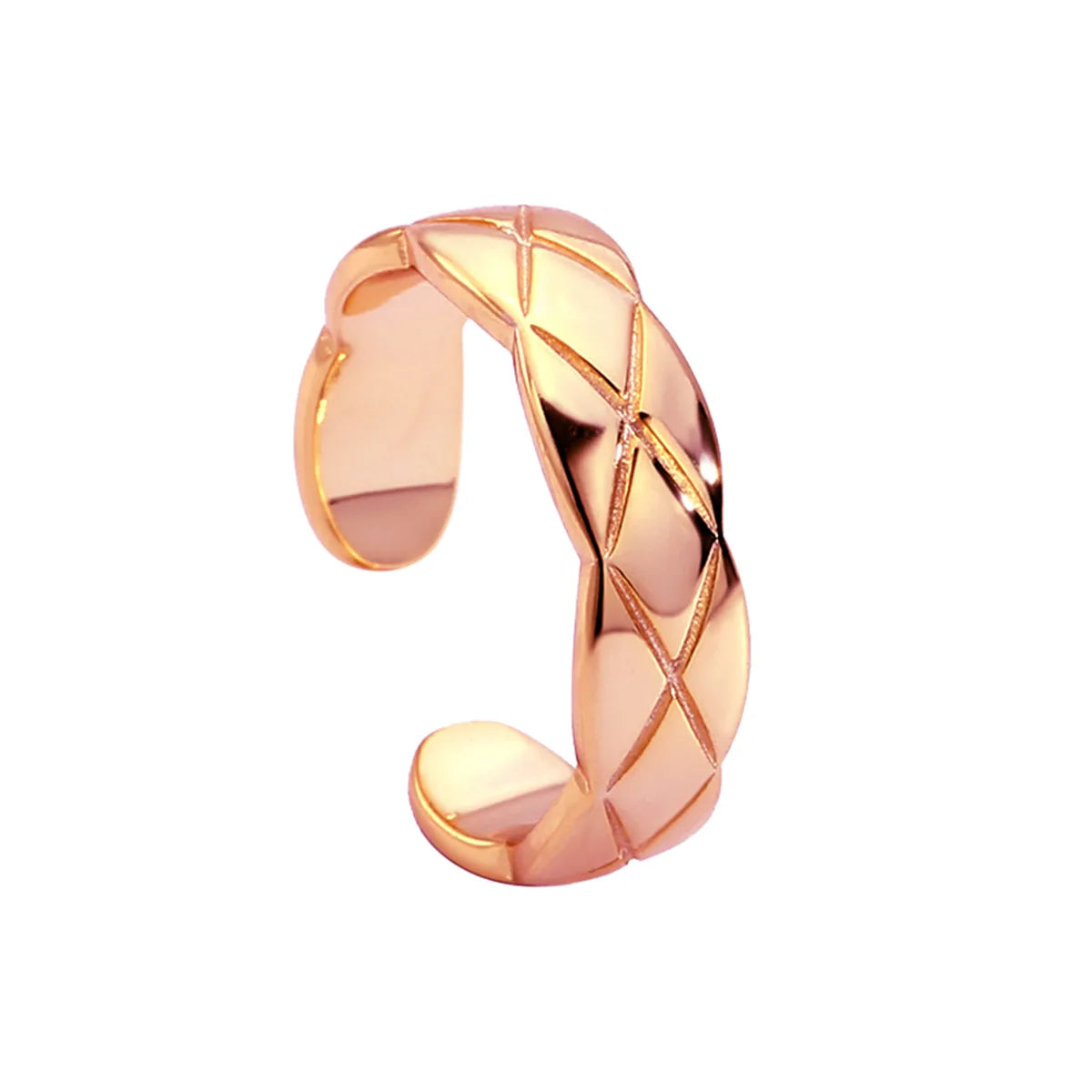 Wholesale Simple Style Classic Style Solid Color Copper Plating Inlay 18K Gold Plated Zircon Rings