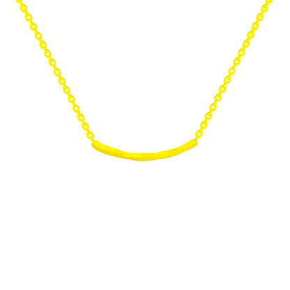 Wholesale Simple Style Commute Solid Color Titanium Steel Plating Gold Plated Necklace