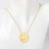 201 Stainless Steel 304 Stainless Steel Gold Plated Simple Style Commute Plating Sun Pendant Necklace