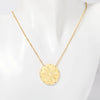 201 Stainless Steel 304 Stainless Steel Gold Plated Simple Style Commute Plating Sun Pendant Necklace