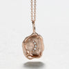 Wholesale Simple Style Copper Gold Plated Necklace With Geometric And Heart Shaped Pendant Inlaid With Color Zircon
