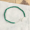 Wholesale Simple Style Cross Beaded Copper Bracelets