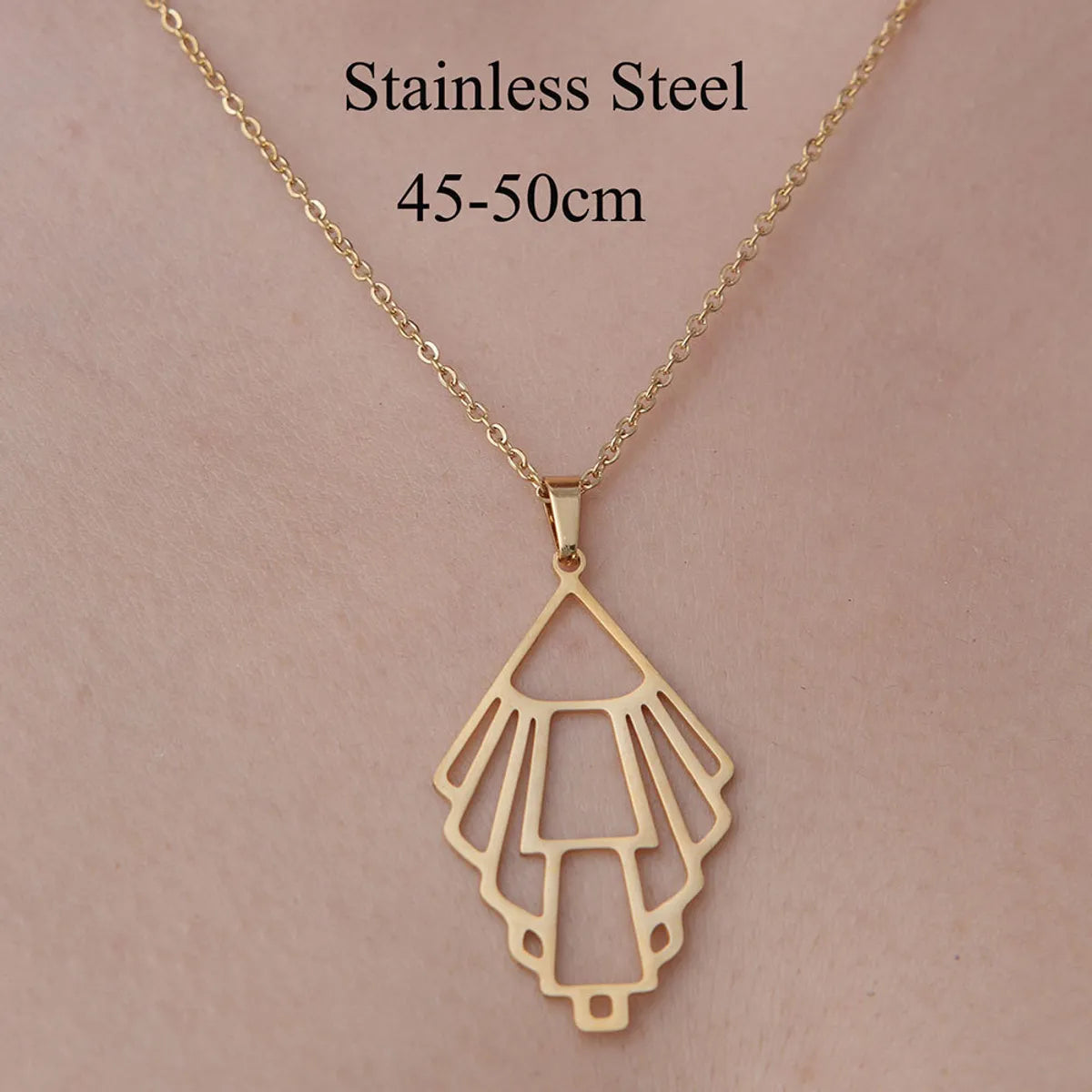 Wholesale Jewelry Simple Style Cross Devil'S Eye Star 201 Stainless Steel 18K Gold Plated Polishing Plating Pendant Necklace