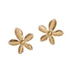 Wholesale Simple Style Flower Pattern Stainless Steel Earrings For Women Vacuum Electroplated 18K Gold Non Fading