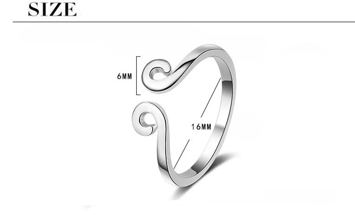 Wholesale Simple Style Geometric Copper White Gold Plated Open Rings