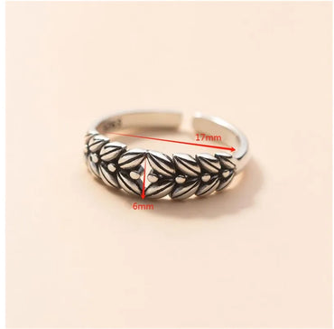 Wholesale Simple Style Grain Copper Plating Silver Plated Open Rings