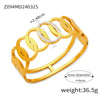 Wholesale Simple Style Hollow Titanium Steel Electroplated Bracelet Jewelry