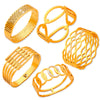 Wholesale Simple Style Hollow Titanium Steel Electroplated Bracelet Jewelry