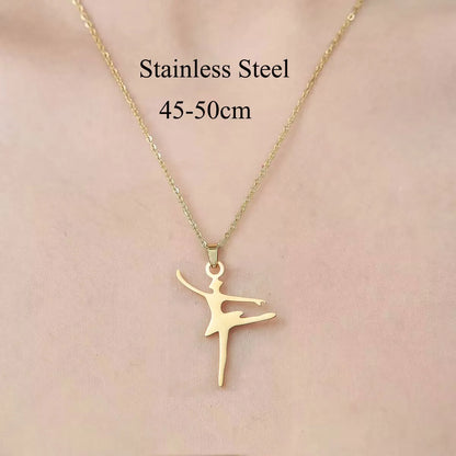 Wholesale Jewelry Simple Style Human Sun Paw Print 201 Stainless Steel 18K Gold Plated Polishing Plating Pendant Necklace