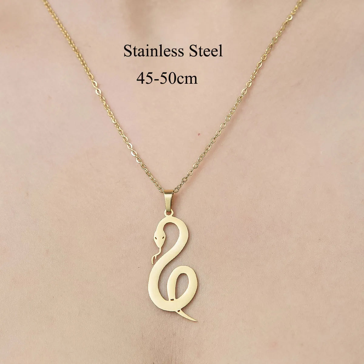 Wholesale Jewelry Simple Style Leaf Devil'S Eye Wings 201 Stainless Steel 18K Gold Plated Polishing Plating Pendant Necklace