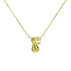 Wholesale Simple Style Letter Brass 18K Gold Plated Pendant Necklace