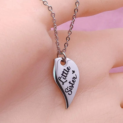 Wholesale Simple Style Letter Stainless Steel Pendant Necklace