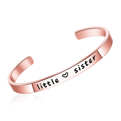 Wholesale Simple Style Letter Stainless Steel Rose Gold Plated Gold Plated Bangle