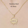 Wholesale Jewelry Simple Style Little Bear Devil'S Eye Lightning 201 Stainless Steel 18K Gold Plated Polishing Plating Pendant Necklace