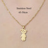 Wholesale Jewelry Simple Style Little Bear Devil'S Eye Lightning 201 Stainless Steel 18K Gold Plated Polishing Plating Pendant Necklace