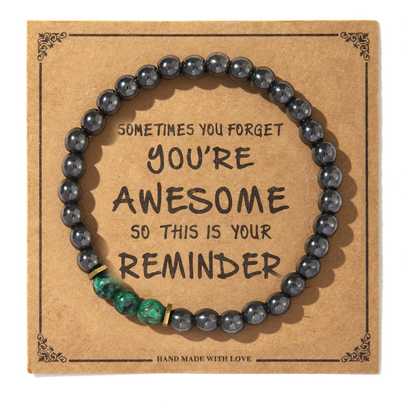 Wholesale Simple Style Natural Stone Beaded Women's Bracelet Jewelry