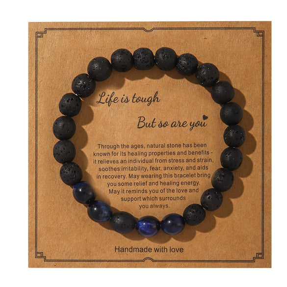 Wholesale Simple Style Natural Stone Beaded Women's Bracelet Jewelry