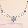 Wholesale Simple Style Solid Color Copper Inlay Rhinestones Pendant Necklace