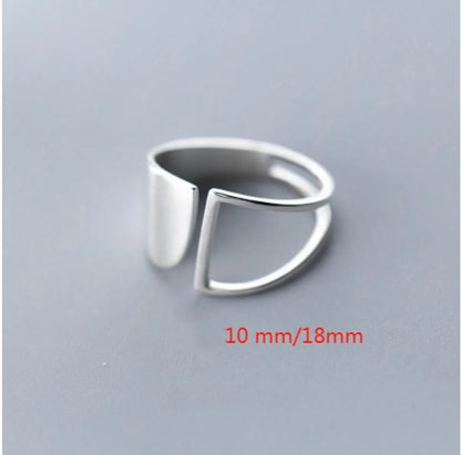 Wholesale Simple Style Solid Color Copper Plating Hollow Out Open Rings