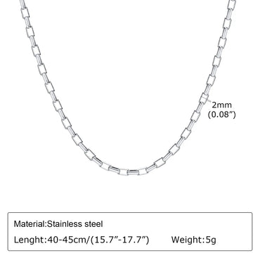 304 Stainless Steel Simple Style Plating Solid Color Necklace