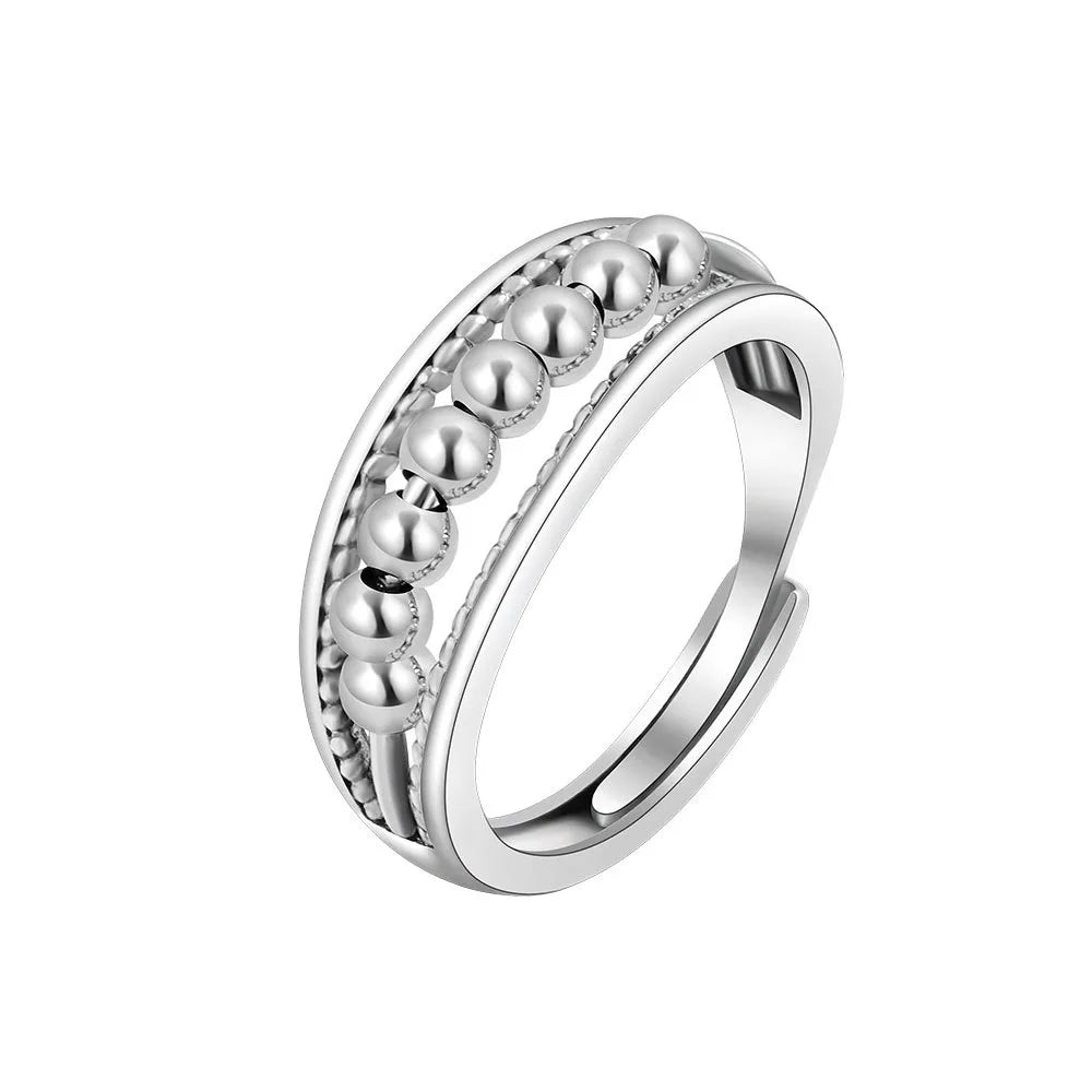 Wholesale Simple Style Solid Color Sterling Silver Gold Plated Rings