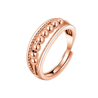 Wholesale Simple Style Solid Color Sterling Silver Gold Plated Rings